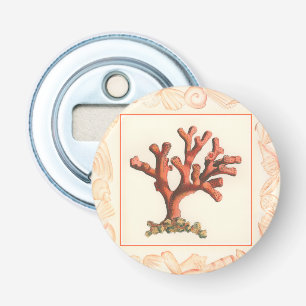 Décapsuleur Corail rouge avec la frontière de Shell de conque