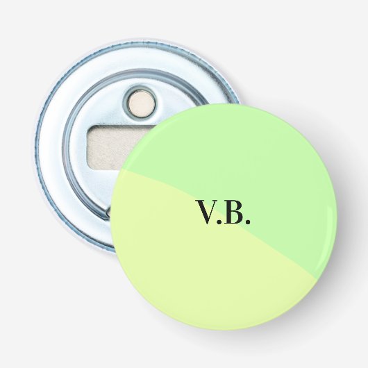 Décapsuleur Couleur unie simple ajouter un nom texte monogramm (Devant)