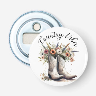 Décapsuleur Country Vibes Bottes et fleurs occidentales Aquare