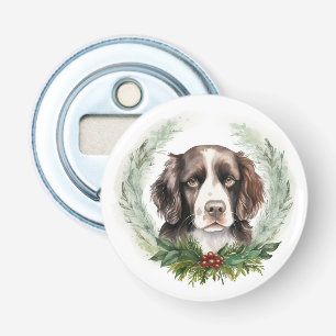 Décapsuleur Couronne de Noël de Springer Spaniel Chien de fête