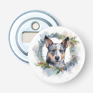 Décapsuleur Couronne de Noël festive Blue Heeler