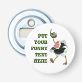 Décapsuleur Course d'autruche dans le marais (Devant)