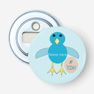 Décapsuleur Custom Blue Birthday Boy Chick Bottle Ouvrir