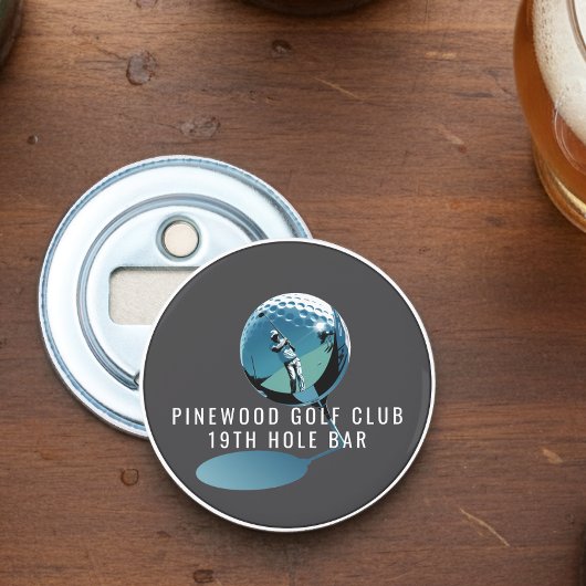 Décapsuleur Custom Golf Bottle Opener, Personalized 19th Hole 