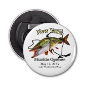 Décapsuleur Custom Lake/Date New York Muskie Opener (Devant)