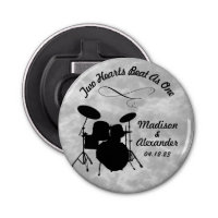 Custom Name Rock & Roll Drummer Wedding Drum Kit
