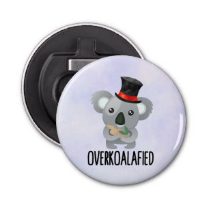 Décapsuleur Cute de Pun Koala surkoalaaaated en chapeau supéri