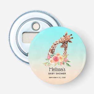 Décapsuleur Cute Giraffe Aquarelle Maman & Babe Baby shower