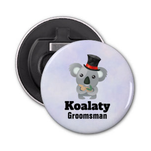Décapsuleur Cute Koala Pun Koalaty Groomsman