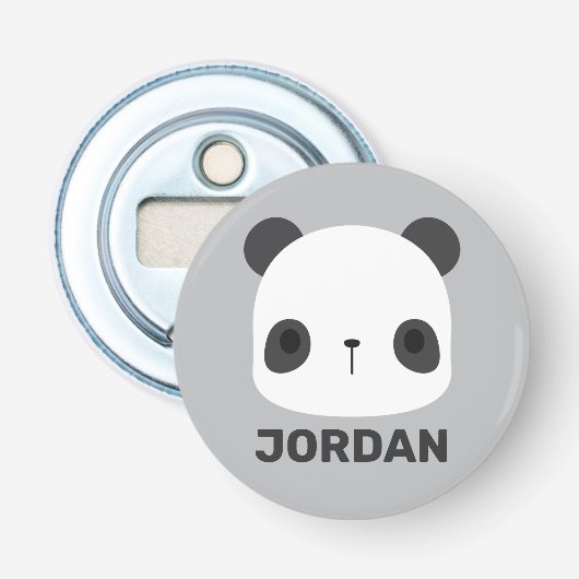 Décapsuleur Cute petit ours Panda avec nom personnalisé (Devant)