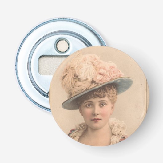 Décapsuleur Dame avec ouverture de la bouteille Casquette de p (Devant)