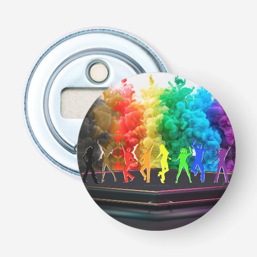 Décapsuleur Dancing Pride Shadows people, SlipperyJoe, LGBTQIA (Devant)