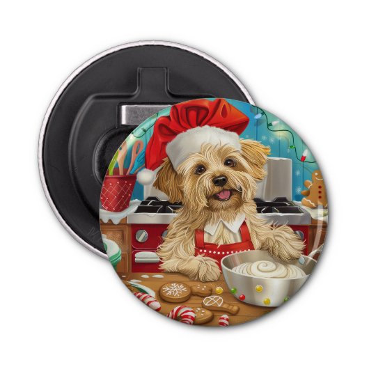 Décapsuleur Dandie Dinmont Terrier Cuisine de Noël (Devant)