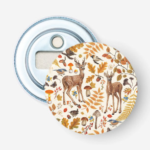 Décapsuleur Dans les bois / Cerf d'automne sur le blanc