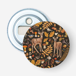 Décapsuleur Dans les bois / Cerf d'automne sur noir