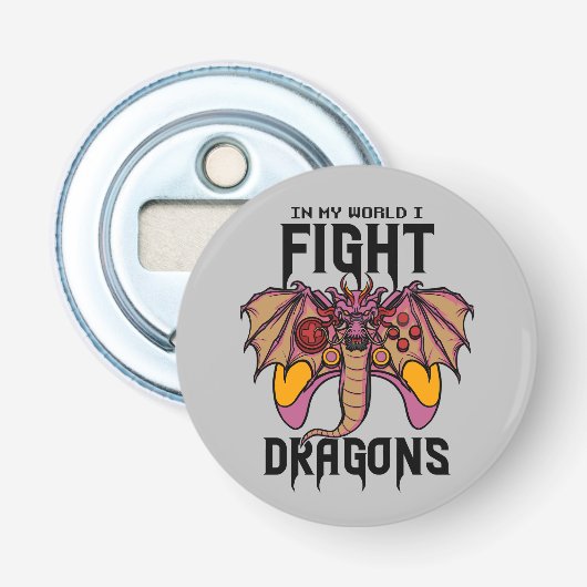 Décapsuleur Dans Mon Monde, Je Lutte Contre Les Dragons (Devant)
