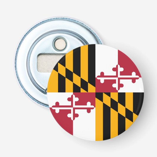 Décapsuleur Décor du drapeau de l'État du Maryland (Devant)