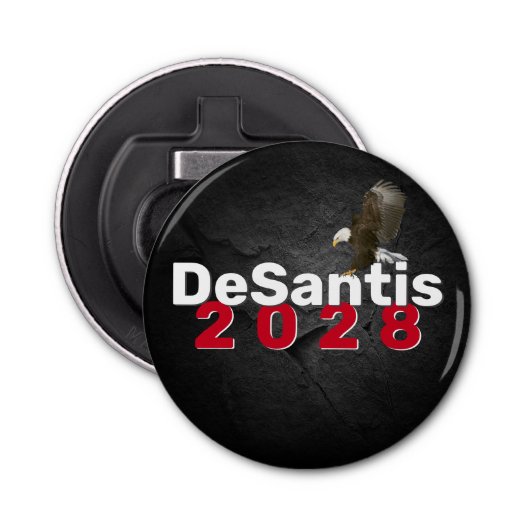 Décapsuleur DeSantis 2028 sur le cuir avec aigle chauve (Devant)