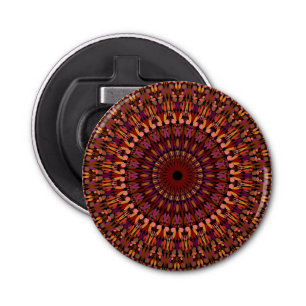 Décapsuleur Design Brown floral Mandala