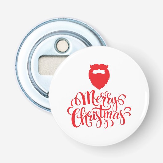 Décapsuleur Design de Noël Barbe Père Noël (Devant)