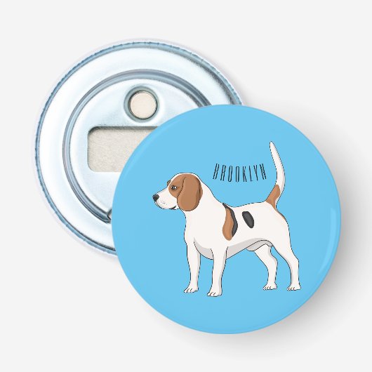 Décapsuleur dessin animé de chien beagle (Devant)