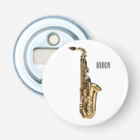dessin animé saxophone