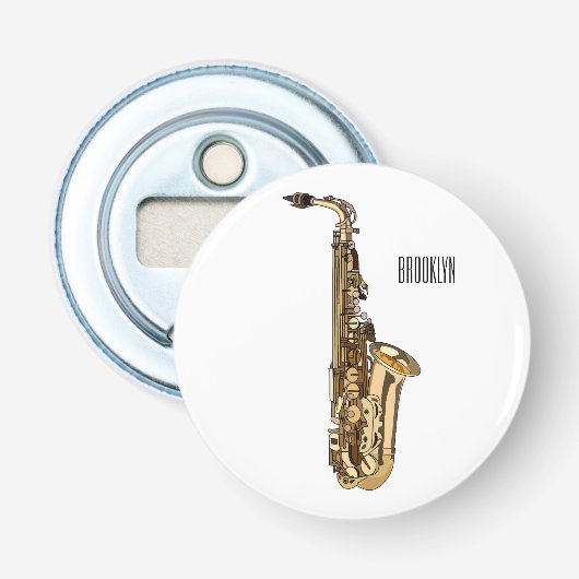 Décapsuleur dessin animé saxophone (Devant)