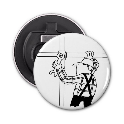 Décapsuleur Détecteur avec échafaudage. Ouvrier du bâtiment (Devant)