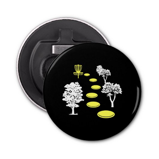 Décapsuleur Disque Golf Woods Disk Golfer cadeau (Devant)