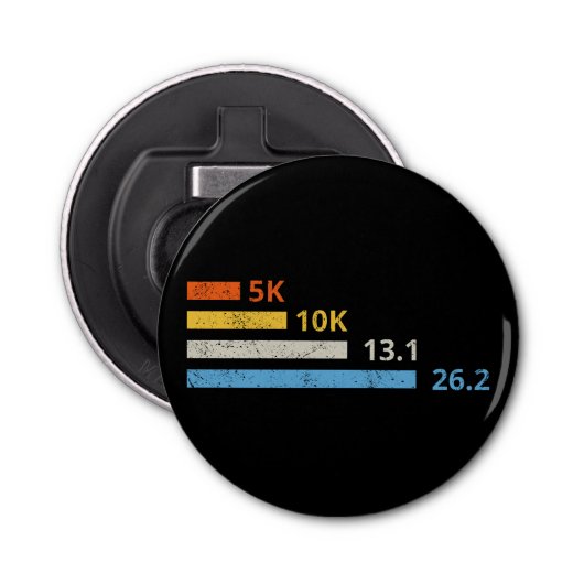 Décapsuleur Distances de course I - 5K 10K 13,1 26,2 Marathoni (Devant)