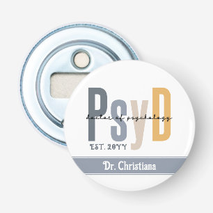 Décapsuleur Docteur en psychologie PsyD personnalisé