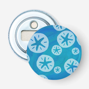 Décapsuleur Dollar de sable blanc et Motif bleu