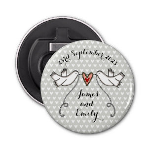 Décapsuleur Doves personnalisées Mariage Bottle Opener Favoris