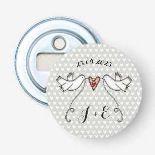Décapsuleur Doves personnalisées Mariage Bottle Opener Favoris