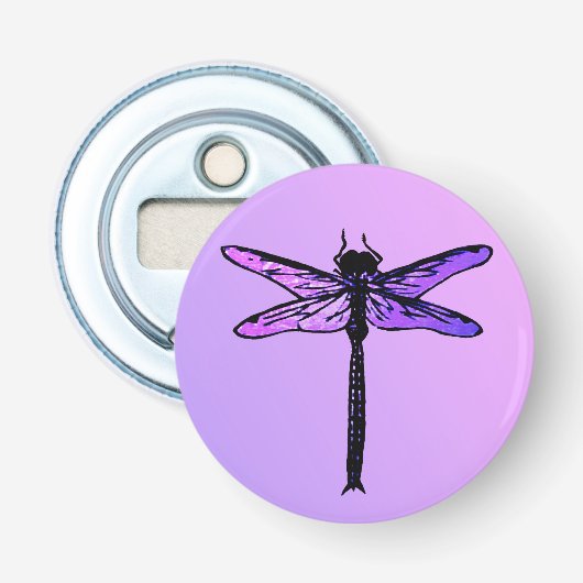 Décapsuleur Dragonfly japonaise vintage, améthyste violet (Devant)
