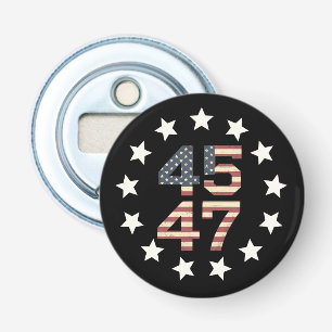 Décapsuleur Drapeau américain vintage Trump 45 47 étoiles USA