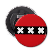 Décapsuleur Drapeau d'Amsterdam, Pays-Bas (Devant)