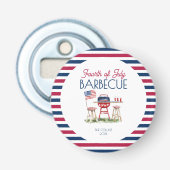Décapsuleur Drapeau de barbecue patriotique 4 juillet fête d'é (Devant)