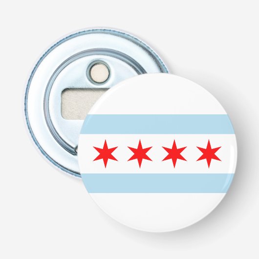 Décapsuleur Drapeau de Chicago (Devant)