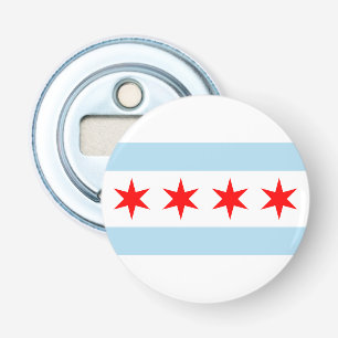 Décapsuleur Drapeau de Chicago, l'Illinois