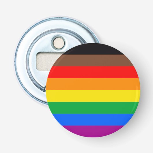 Décapsuleur Drapeau de fierté LGBTQ (8 bandes) (Devant)