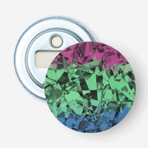 Décapsuleur Drapeau de Fierté Polysexuel Groovy Éclectique Rét