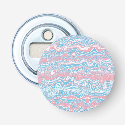 Décapsuleur Drapeau de fierté trans Trippsy Boho Groovy Bandes (Devant)