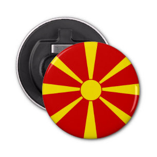 Décapsuleur Drapeau de la Macédoine du Nord