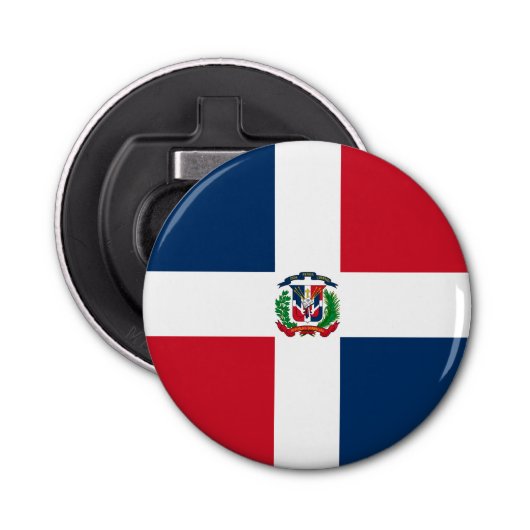 Décapsuleur Drapeau de la République Dominicaine (Devant)