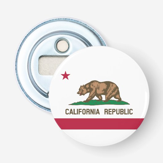 Décapsuleur Drapeau de l'État de la République de Californie (Devant)