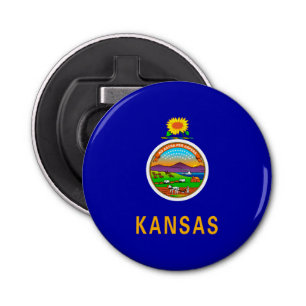 Décapsuleur Drapeau de l'État du Kansas