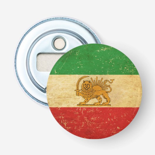 Décapsuleur Drapeau de l'Iran Lion et Soleil Drapeau du Shah d (Devant)