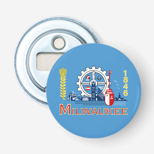 Décapsuleur Drapeau de Milwaukee, le Wisconsin