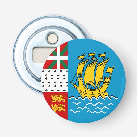 Décapsuleur Drapeau de Saint-Pierre-et-Miquelon (Devant)